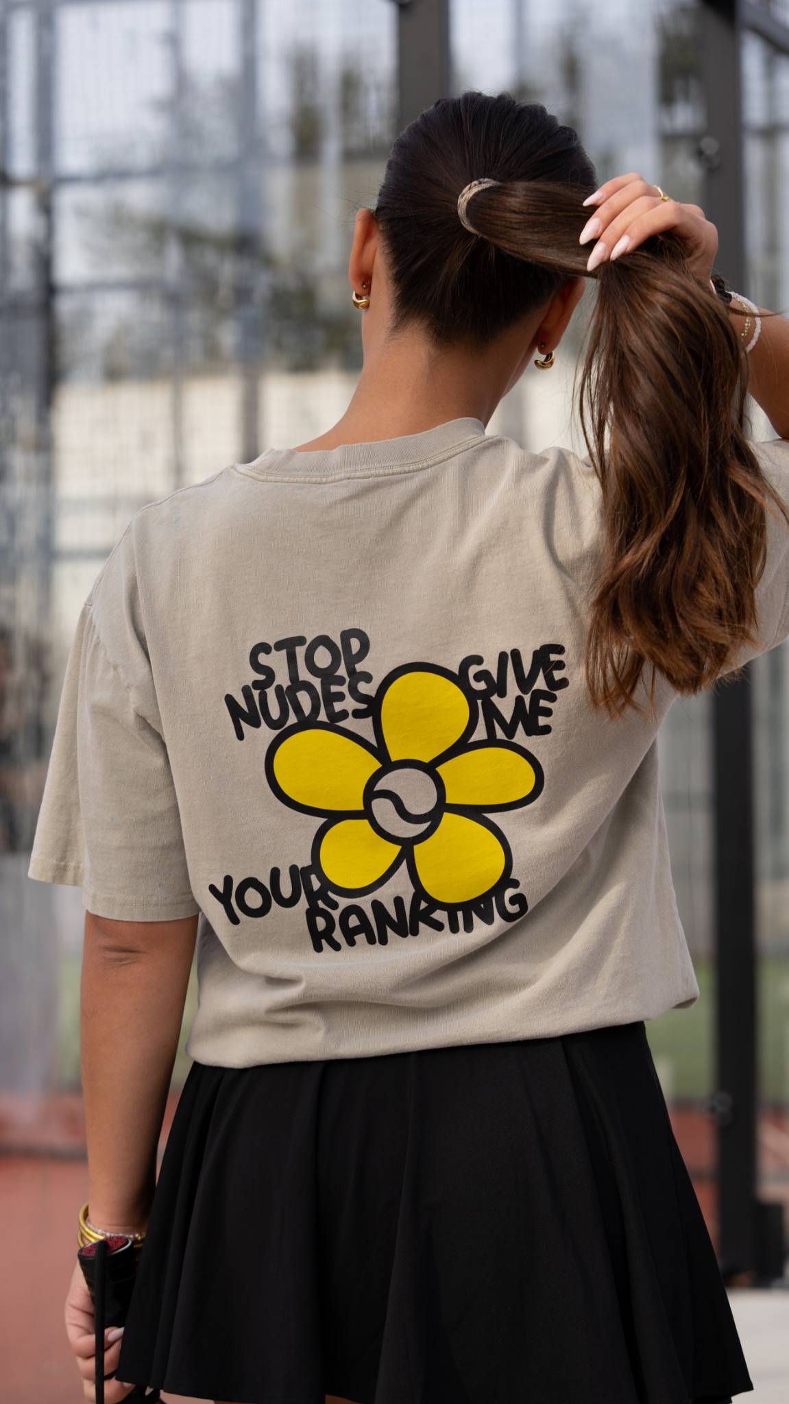 T-SHIRT OVERSIZED STOP NUDES